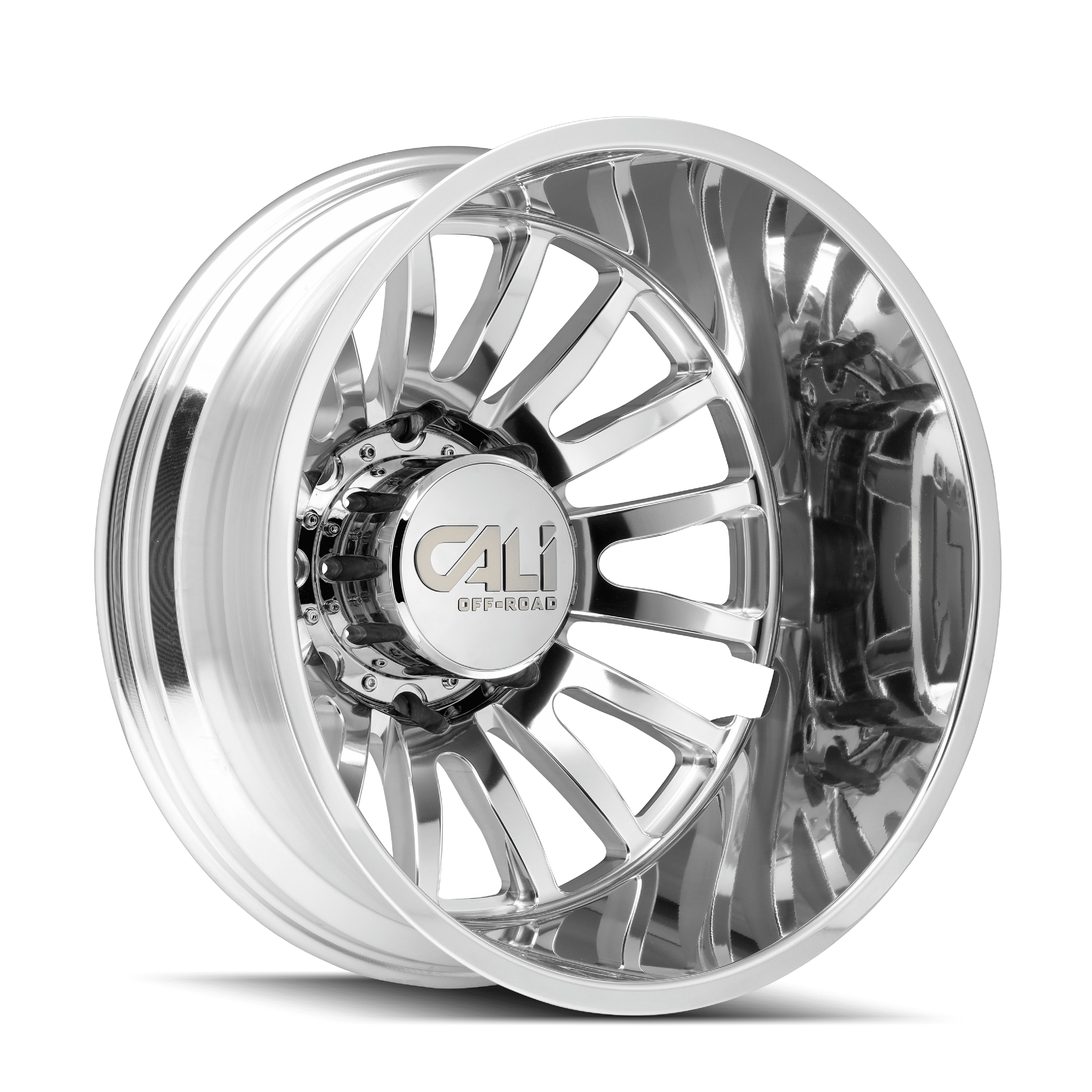 Cali Off-Road Summit Dually-9110D 20X8.25 8X200 -192Et 142Cb Polished/Milled Spokes
