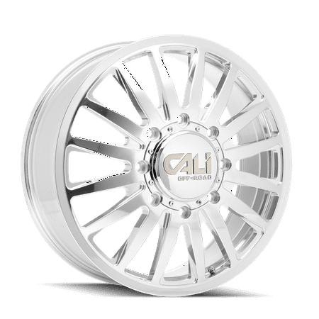 CALI OFF-ROAD SUMMIT DUALLY-9110D 22X8.25 8X210 115ET 154.2CB POLISHED/MILLED SPOKES