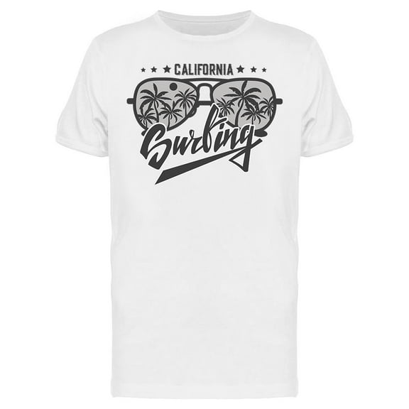 Cali, Palm Surfing T-Shirt Men -Image by Shutterstock, Male Large