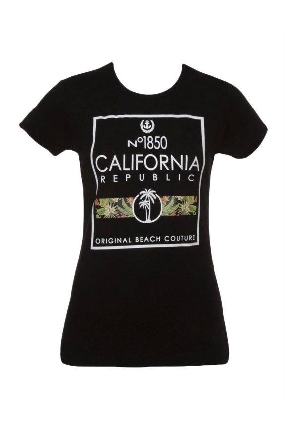 Pride Womens Short-Sleeve T-Shirt - Original Beach Couture - Large Black