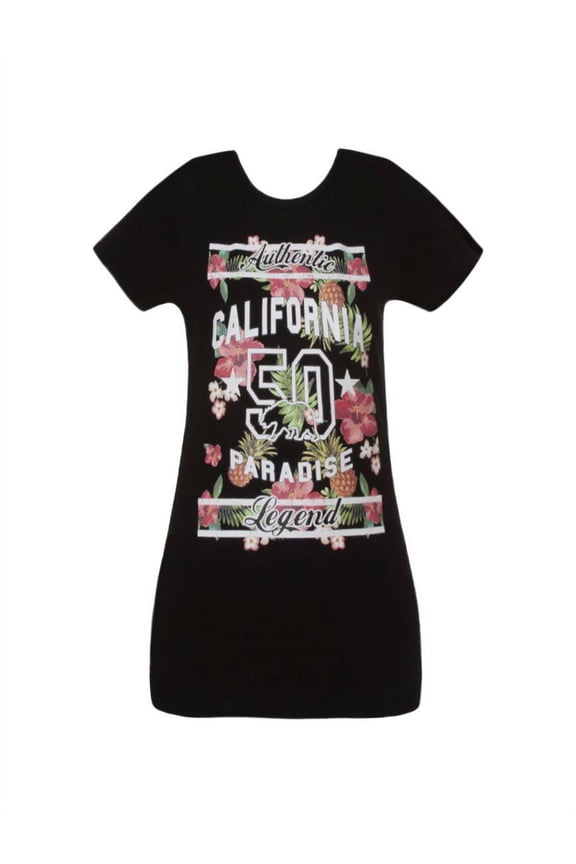 Pride Womens Short-Sleeve T-Shirt - Paradise Flowers - 2X-Large Black