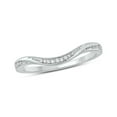 thumbnail image 1 of Cali Trove Sterling Silver 1/20 Ct Round White Diamond Anniversary Band Ring, 1 of 7