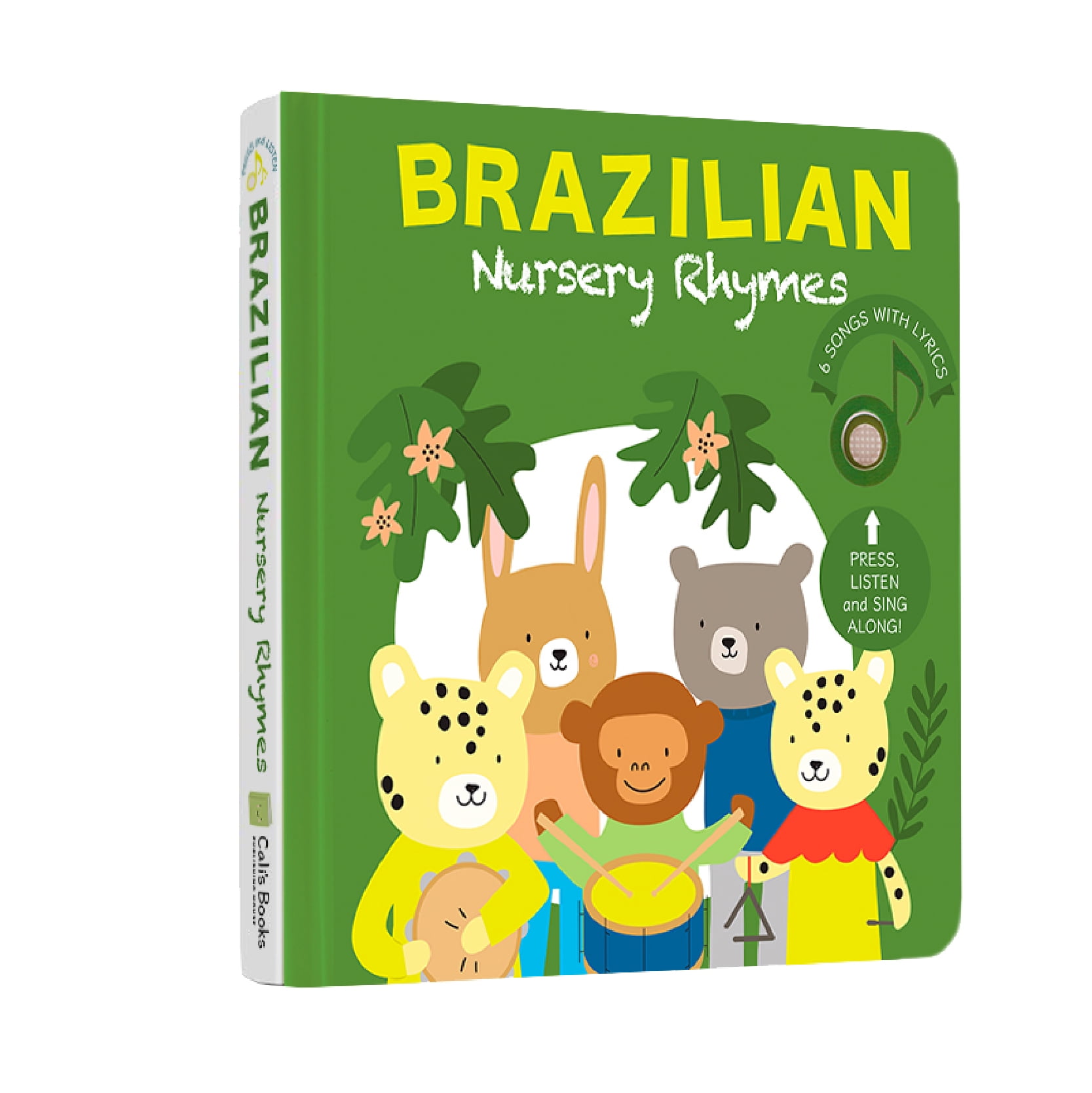 Cali's Books Brazilian Nursery Rhymes Book Sound Books for Toddlers 1