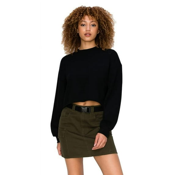 Cali1850 Women's Cargo Mini Skirts Twill Belted Casual Stylish Skirts with Pockets