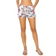 thumbnail image 1 of Cali1850 Women's Casual Linen Shorts - Drawstring Smocked Waist Oceanside Lounge Beach Printed Pants with Pockets, 1 of 7