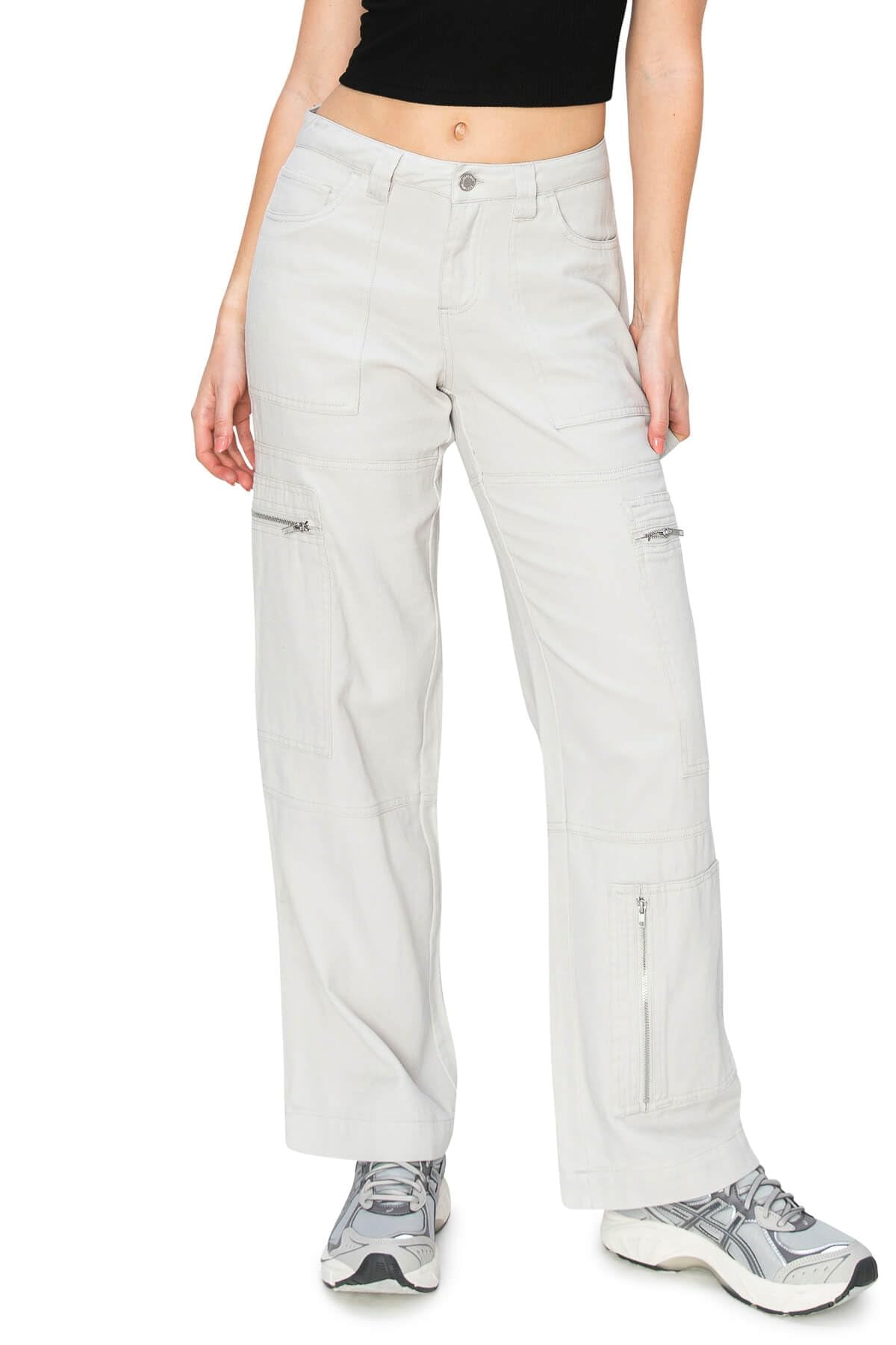 Cali1850 Women's Comfortable Relaxed Fit Carpenter Pants with Side ...