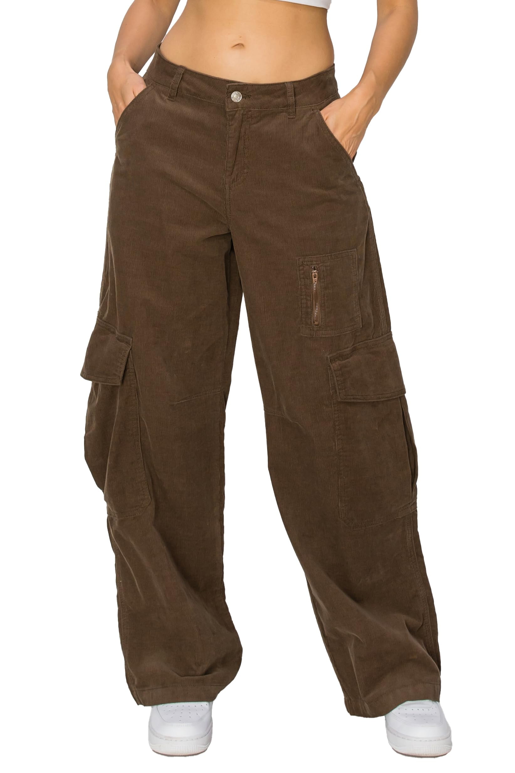 Casual Corduroy Wide Leg Pants