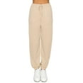thumbnail image 1 of Cali1850 Women’s Embroidery Jogger Sweatpants Baby French Terry Drawstring Elastic Waistband Casual Soft Comfy Pants with Pockets, 1 of 5