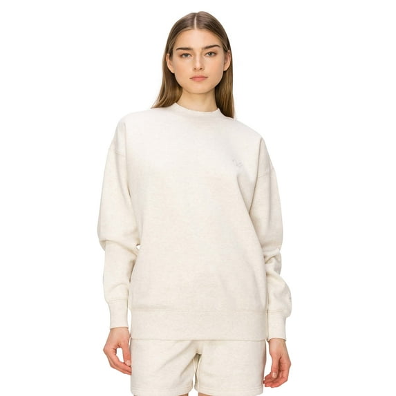 Cali1850 Women's Premium Cloud Fleece Sweatshirt Long Sleeve Crewneck Pullover Casual Soft Cozy Top