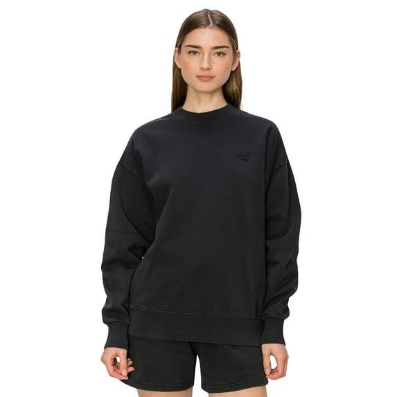 Cali1850 Women's Premium Cloud Fleece Sweatshirt Long Sleeve Crewneck Pullover Casual Soft Cozy Top