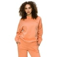 thumbnail image 1 of Cali1850 Women's Premium Cloud Fleece Sweatshirt Long Sleeve Crewneck Pullover Casual Soft Cozy Top, 1 of 7
