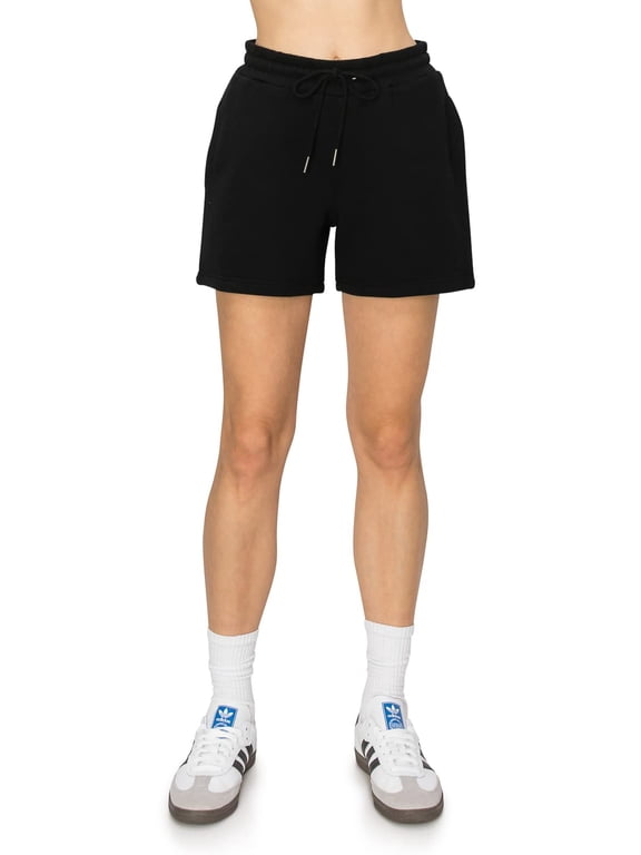Women's Premium Cloud Fleece Sweatshorts Drawstring Elastic Waist Soft Cozy Casual Shorts