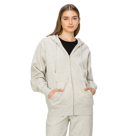 Cali1850 Women's Premium Cloud Fleece Zip-up Hoodie Long Sleeve Full Zip Hooded Jacket Casual Soft Cozy Top