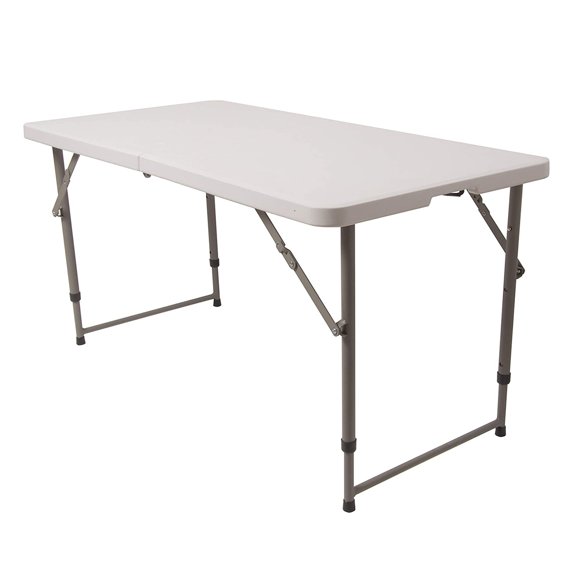CaliGreen Tools 4 Foot Portable Folding Multipurpose Utility Table, White