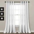 thumbnail image 1 of Calia Chevron Geo Window Curtain Panels Gray 52X84 Set, 1 of 11