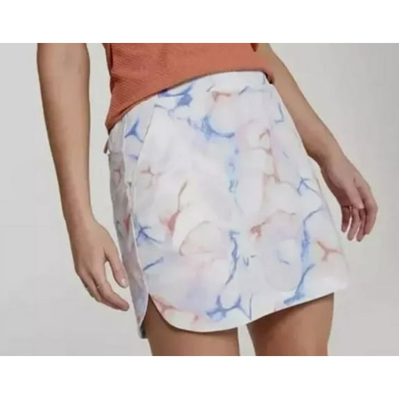 Calia Women's 16 Birdie Golf Skort, Multi Aquatic Coral Print, XS