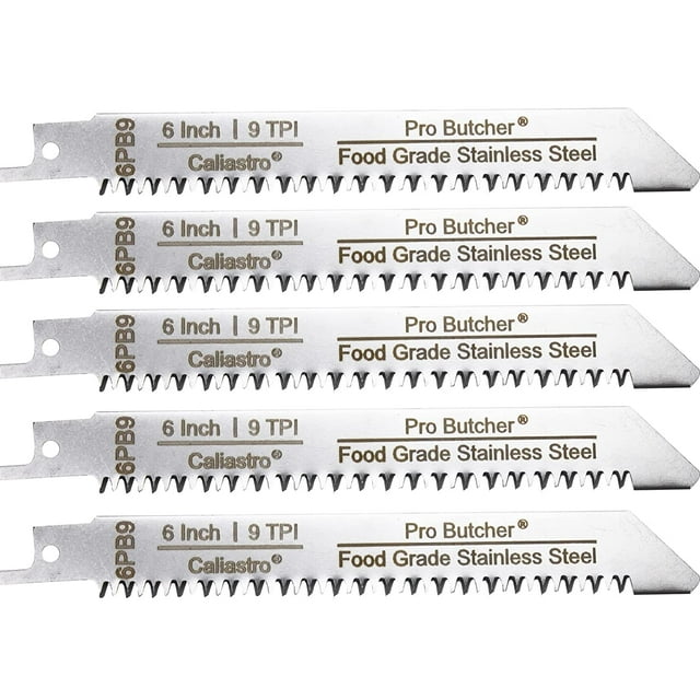 Caliastro 6Inch Stainless Steel Frozen Meat Bone Cutting Saw Blades