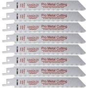 Caliastro 6-Inch Thick Metal Cutting Reciprocating Saw Blades (18 TPI), Made of Long Lasting Bi-Metal (HSS teeth bonded to HCS body) - 8 pack