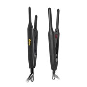 Caliber .243 Win Professional Hair Flat Iron, 3/10 Inch Titanium Plates, Digital Temperature Control, Black