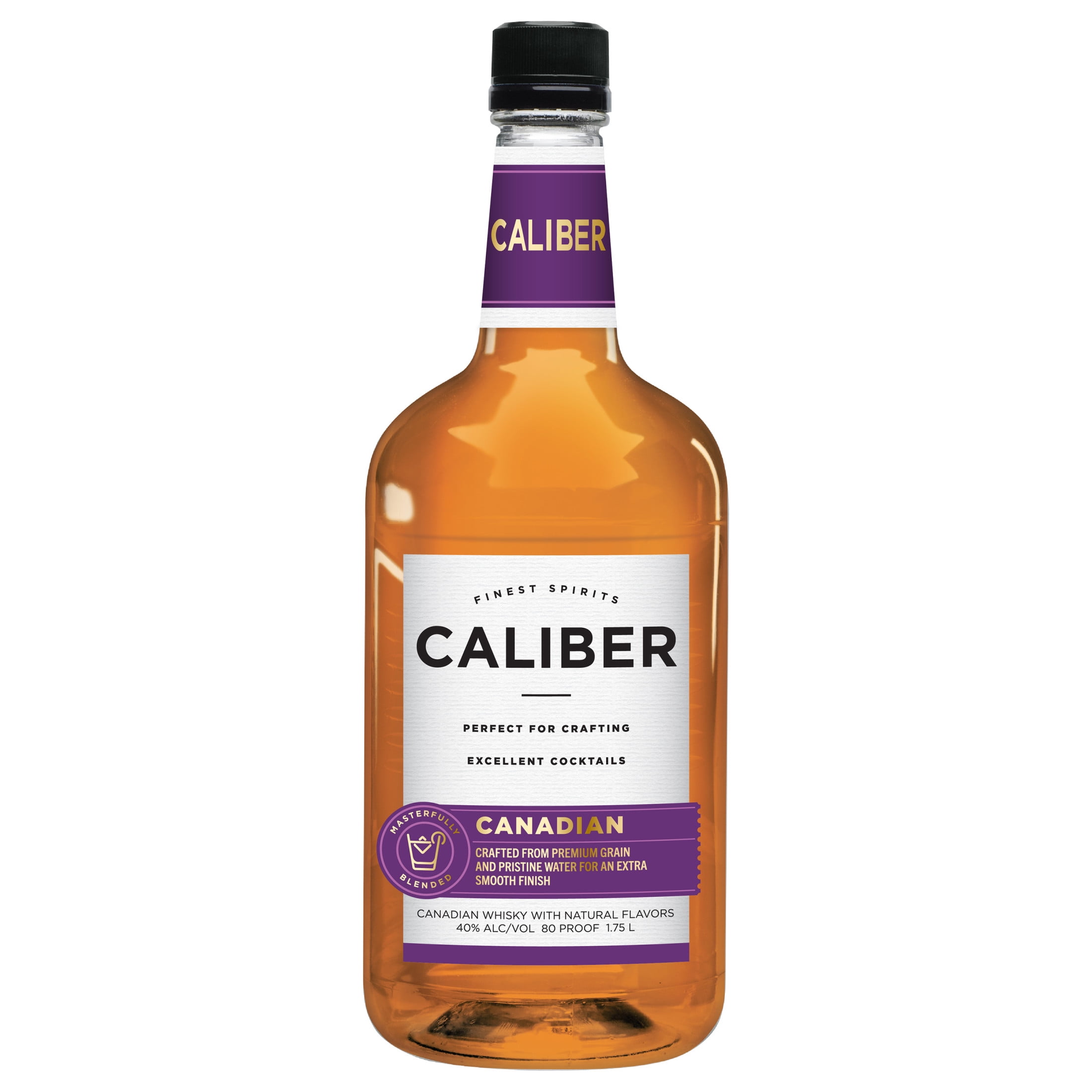Caliber Canadian Whisky, 1.75L Bottle of Whiskey, 80 Proof