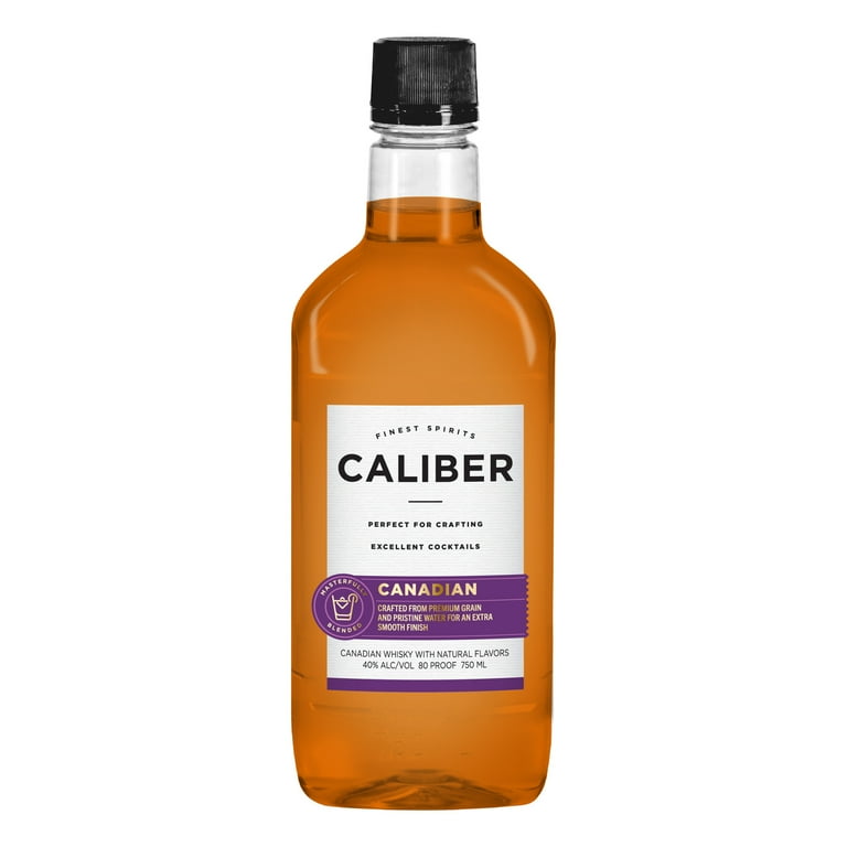 Caliber Canadian Whisky 750 ml Bottle 80 Proof Smooth Whiskey