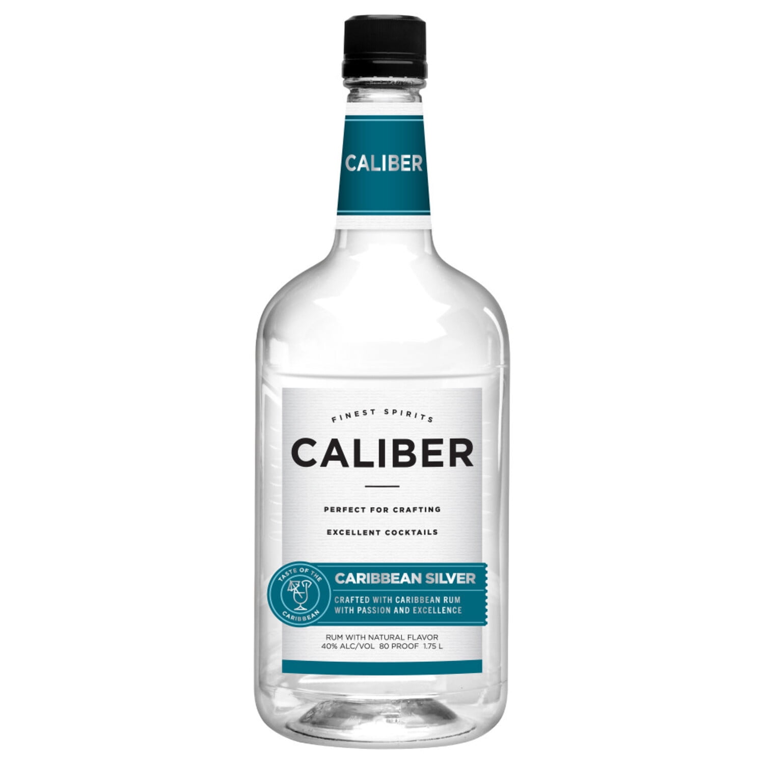 Caliber Light Rum, 1.75 L PET Bottle, 40.0% ABV