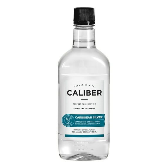 Caliber Caribbean Silver Rum, 750ml Bottle, 80 Proof