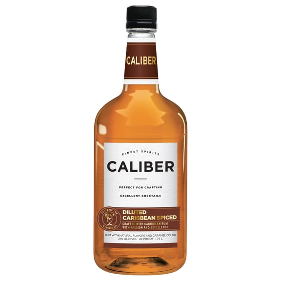 Caliber Caribbean Spiced Rum, 1.75L Bottle, 42 Proof
