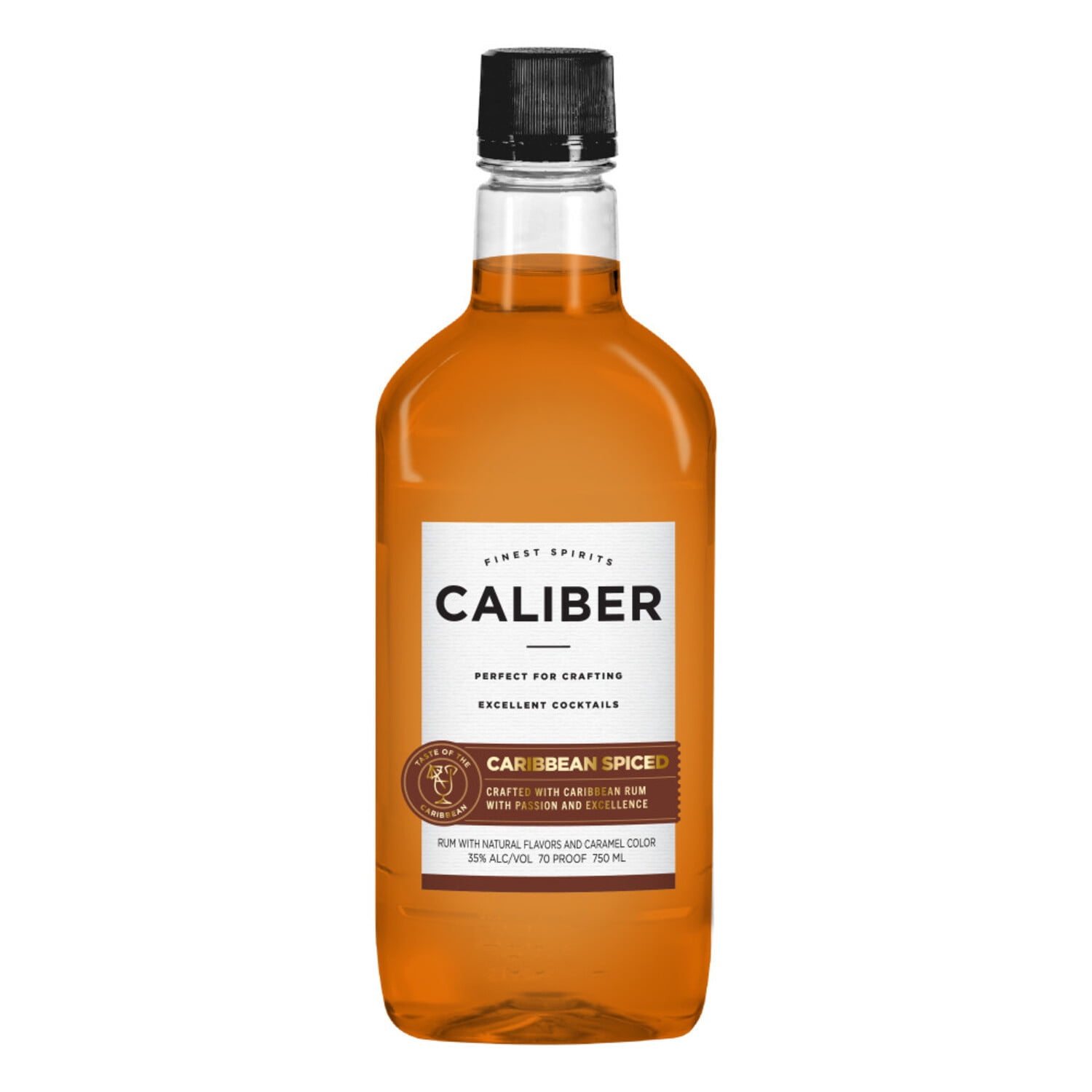 Caliber Spiced Rum, 750 ml PET Bottle, 35.0% ABV
