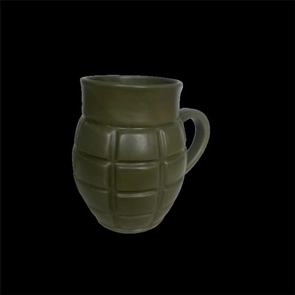 Caliber Gourmet CC-CBG-M-1043 13.5 oz Ceramic Grenade Coffee Mug, Green