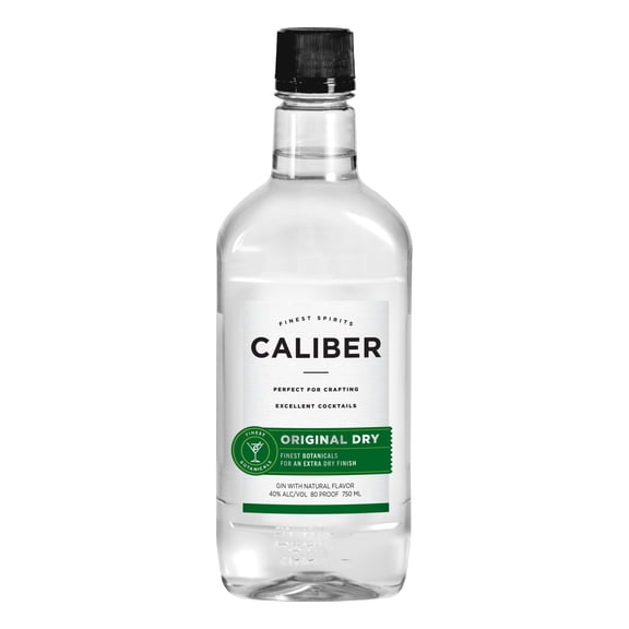 Caliber London Extra Dry Gin, 750ml Bottle of Gin, 80 Proof