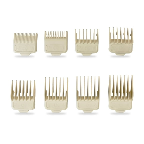 Caliber Performance Magnetic Hair Clipper Guards, 8 Sizes 1/16-3/4 inch, Professional Barber Attachments