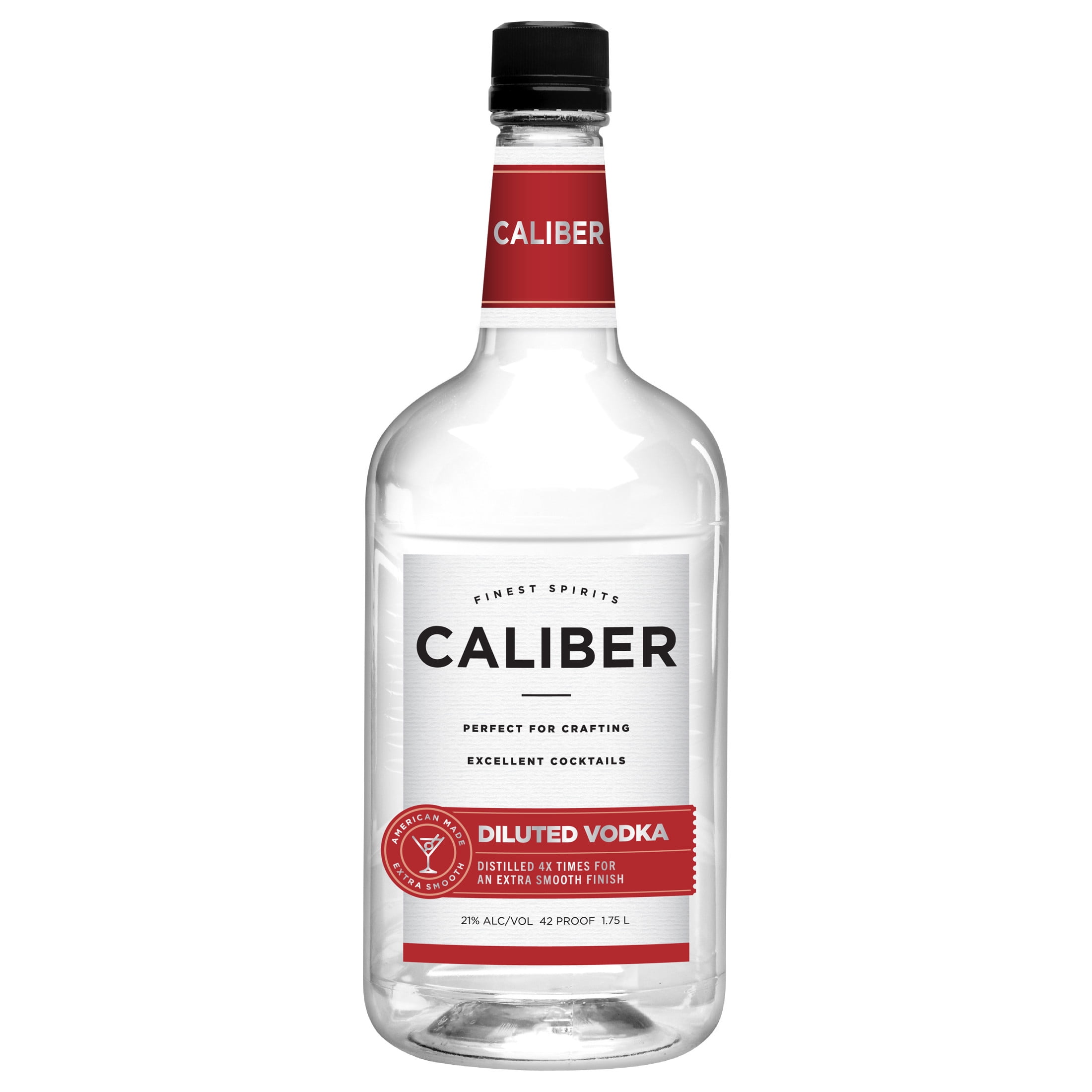 Caliber Vodka, 1.75L Bottle of Vodka, 42 Proof