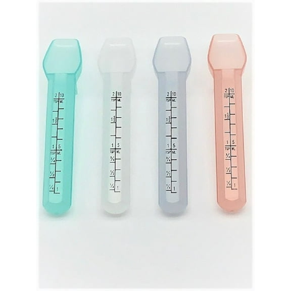 Calibrated Liquid Dosing Medicine Spoon 10 mL / 2 tsp Measuring Spoon for Liquid Medicine, BPA-Free, Easy-Read Graduations, Dishwasher Safe 4 Pack