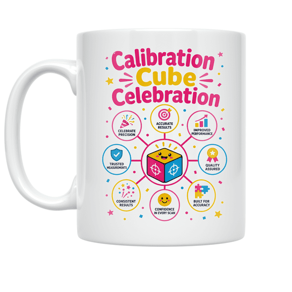 Calibration Cube Celebration Node Edge Design - 3D Printing Enthusiast - 11 oz Ceramic Coffee Mug