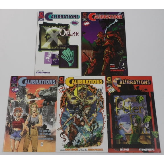 Calibrations #1-5 VF/NM complete series Warren Ellis Kaos Moon ; Caliber