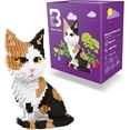thumbnail image 1 of Calico Cat Mini Blocks Set - 1300 Pieces 3D Puzzle by Block Center | Animal Building Kit for Ages 6+ Years, 1 of 5