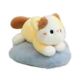 thumbnail image 1 of Calico Cat Plush Pillow Cute Soft Stuffed Animal Sleeping Comfort Toy For Kids 1 Pack, 1 of 8