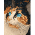 thumbnail image 1 of Calico Cat Portrait Canvas Print Wall Art for Living Room Bedroom Office Cafe Study Decor, 1 of 8