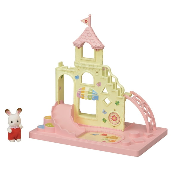 Calico Critters Baby Castle Playground, Dollhouse Playset with Figure