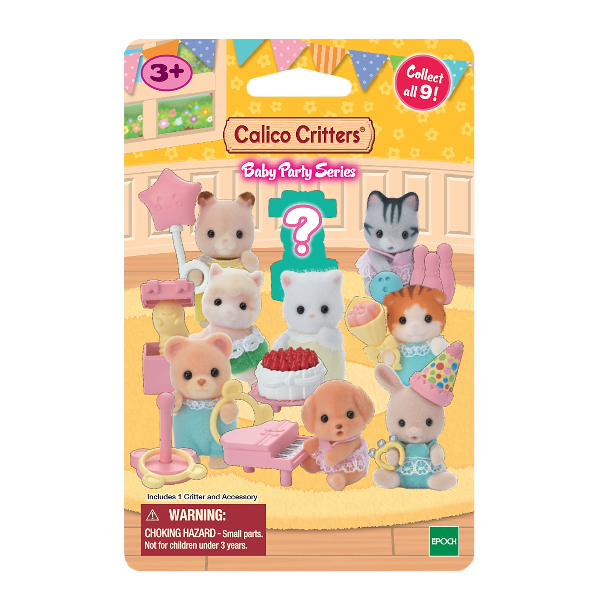 Calico Critters Baby Fun Hair Series Blind Bag, Surprise Set Including Doll  Figure and Accessory (Includes 1 Bag, Styles Vary)