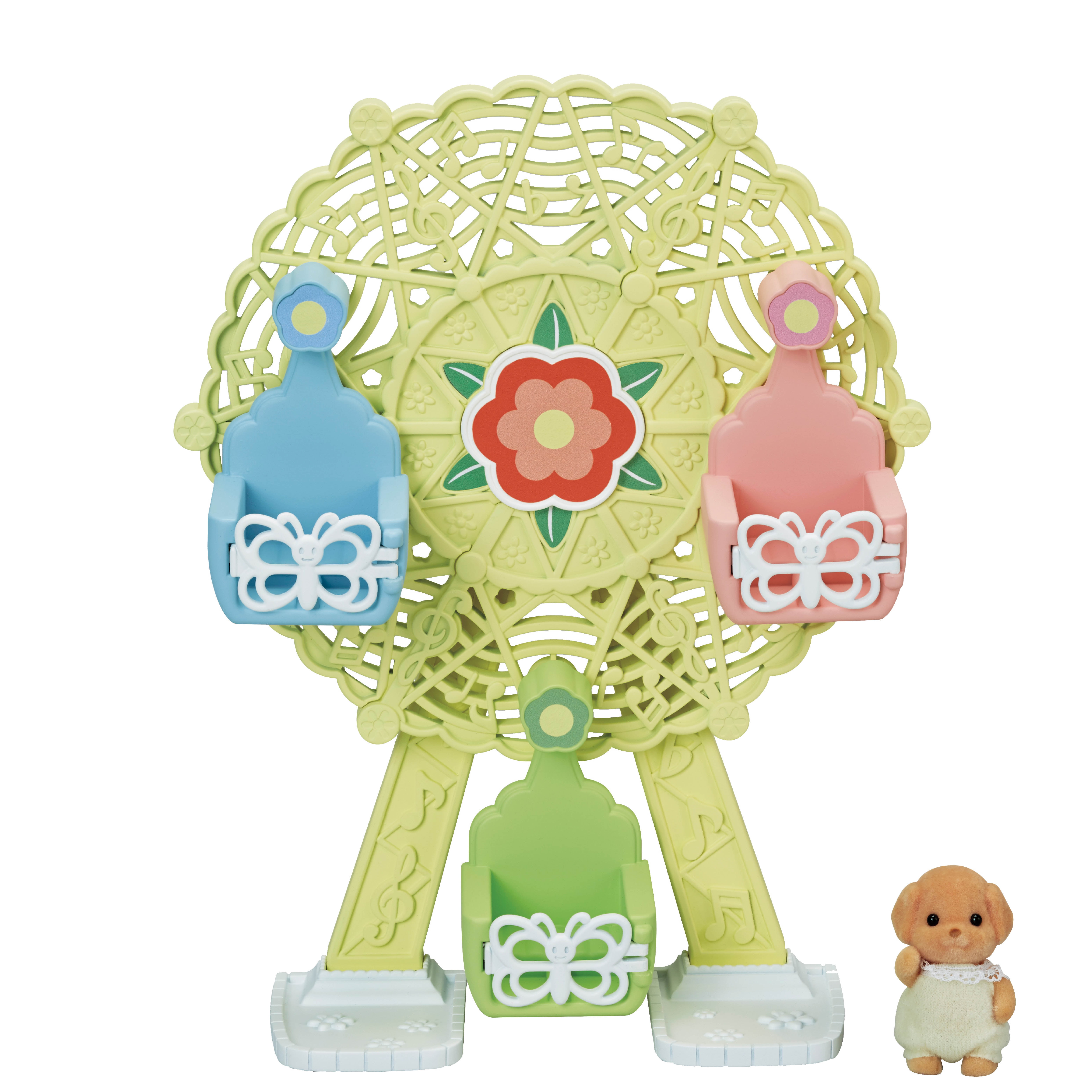 EPOCH EVERLASTING PLAY Calico Critters Baby Ferris Wheel, Dollhouse Playset with Figure