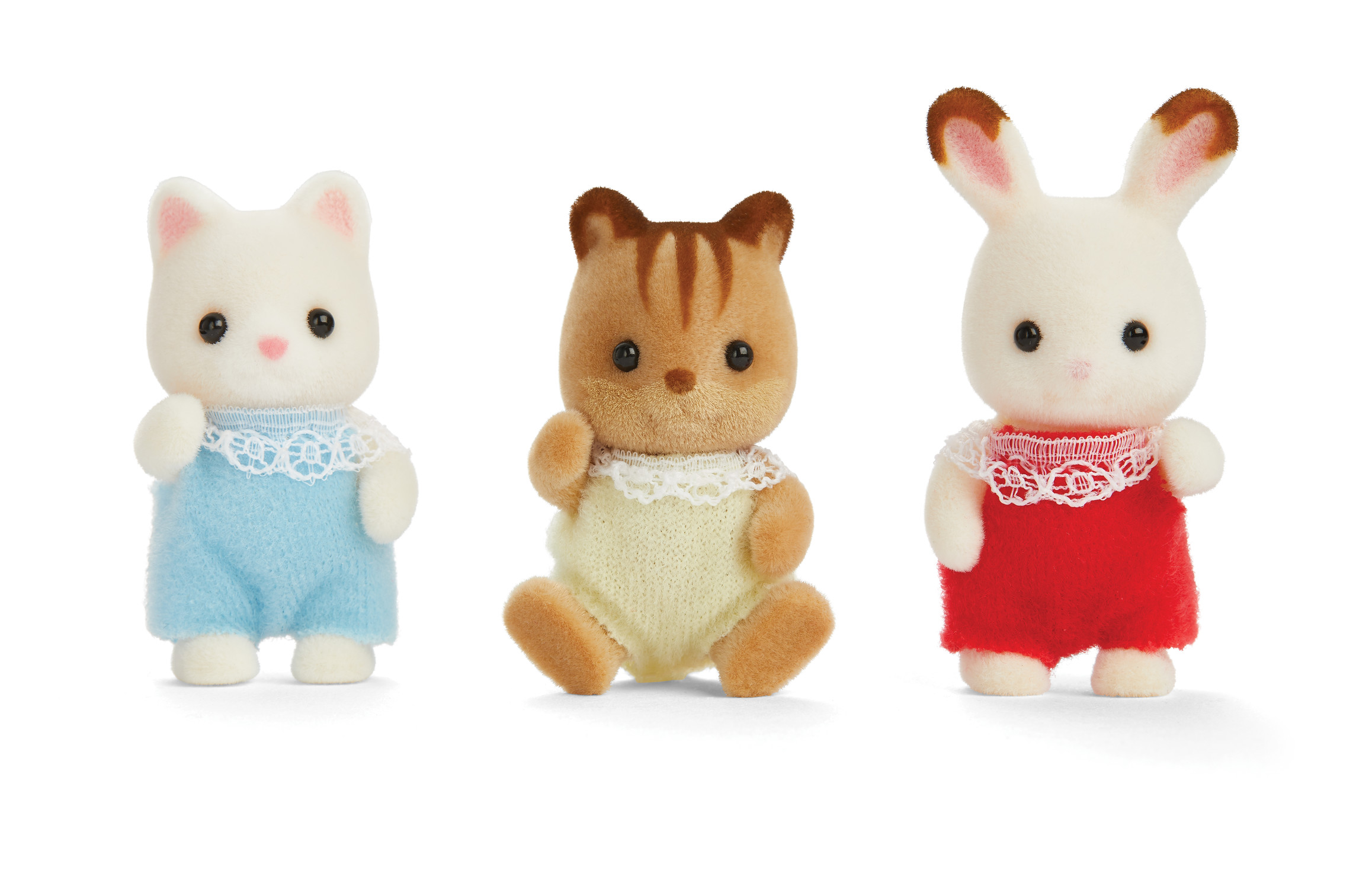 Calico Critters Baby Friends Set Of 3 Collectible Doll Figures 