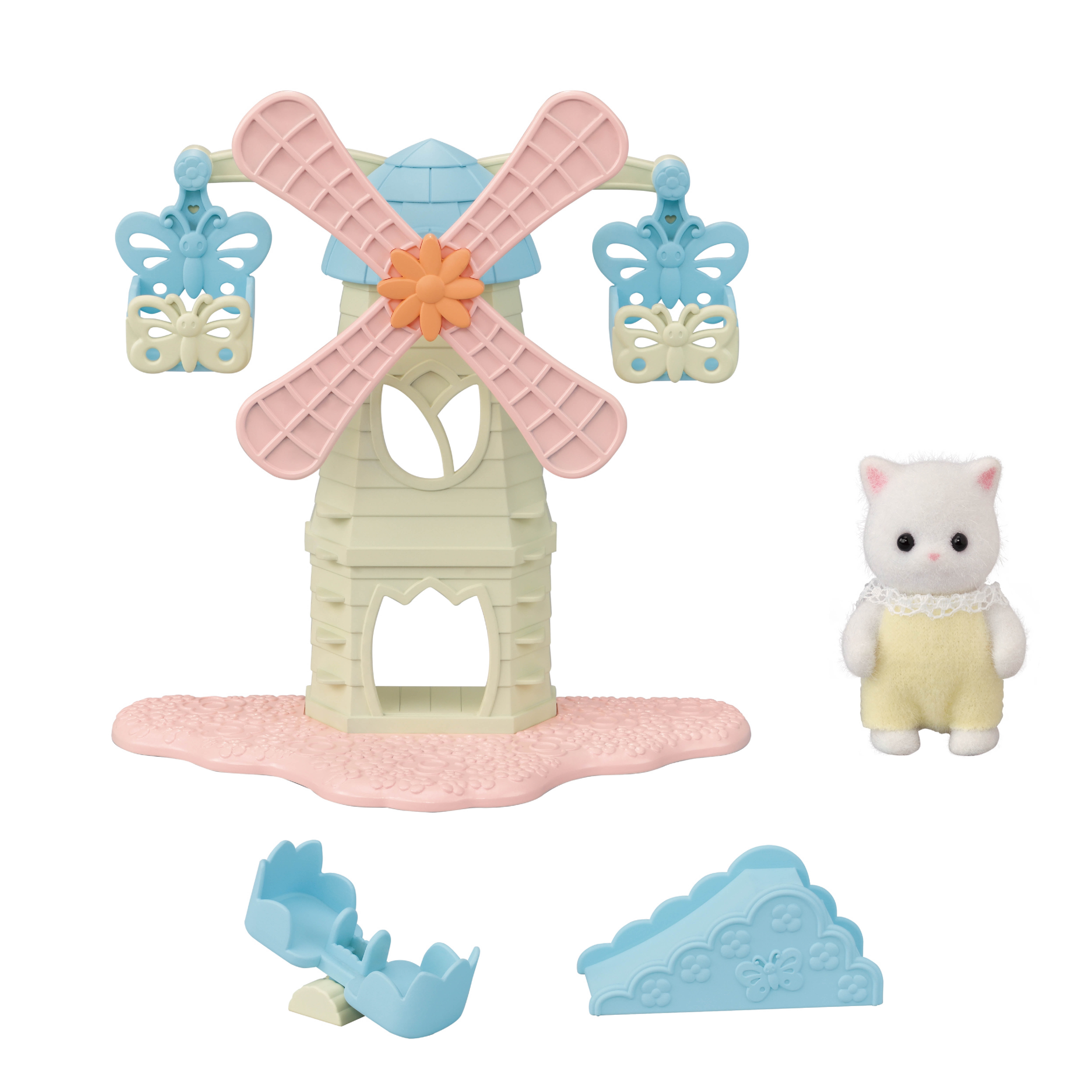 EPOCH EVERLASTING PLAY Calico Critters Baby Windmill Park, Dollhouse Playset with Figure
