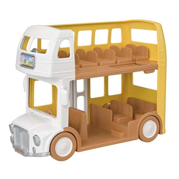 Calico Critters Double-Decker Nursery Bus - Doll Vehicle for Ages 3+