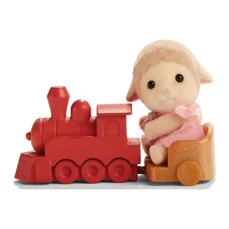 Calico Critters Cc Mini Lamb W Train