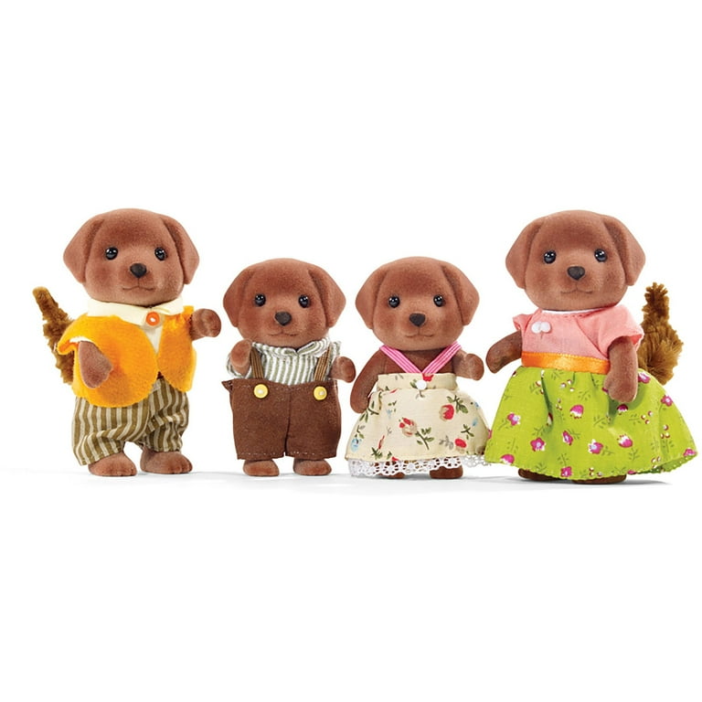 Calico Critters Chocolate Labrador Family
