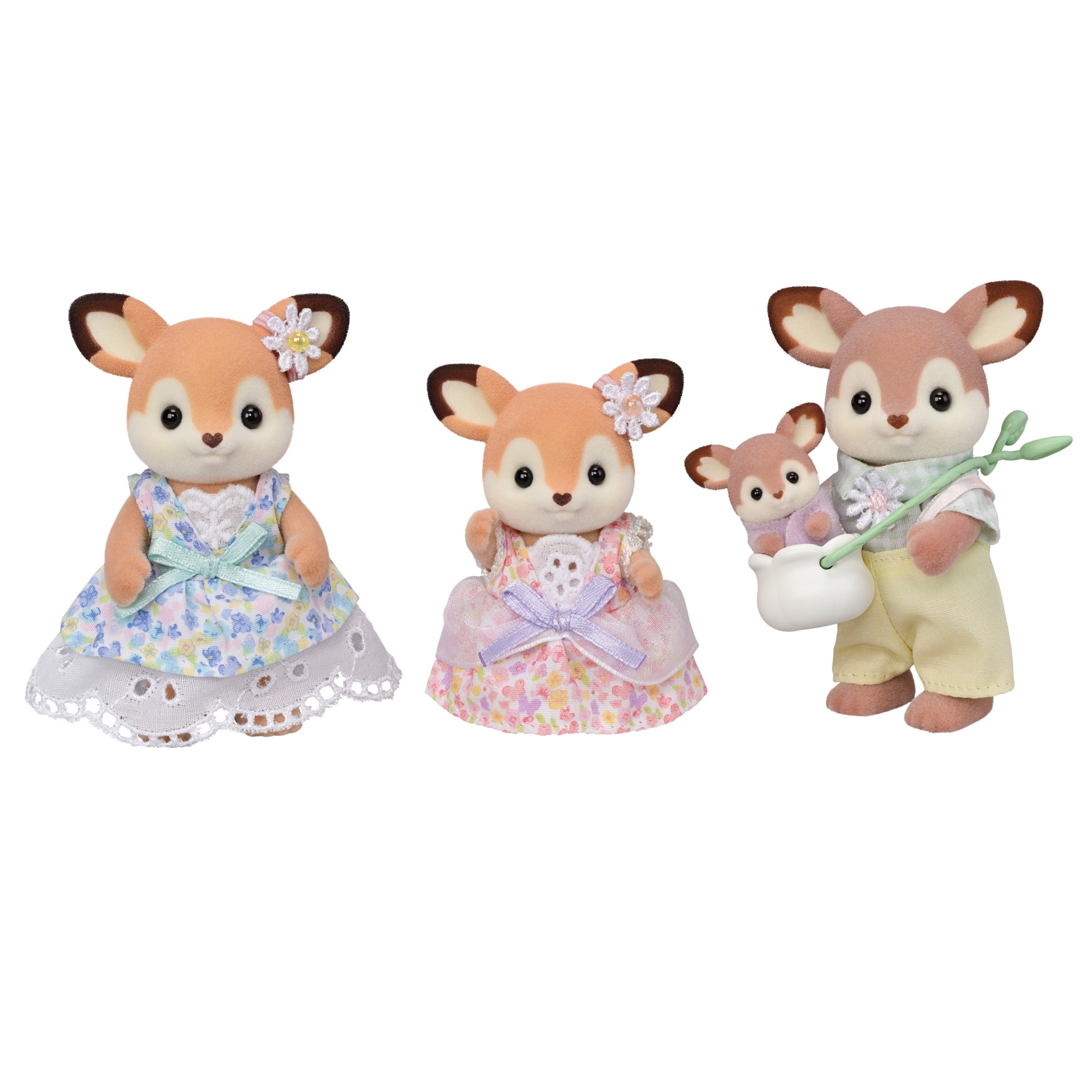 Calico Critters Deer Family, Set of 4 Collectible Doll Figures