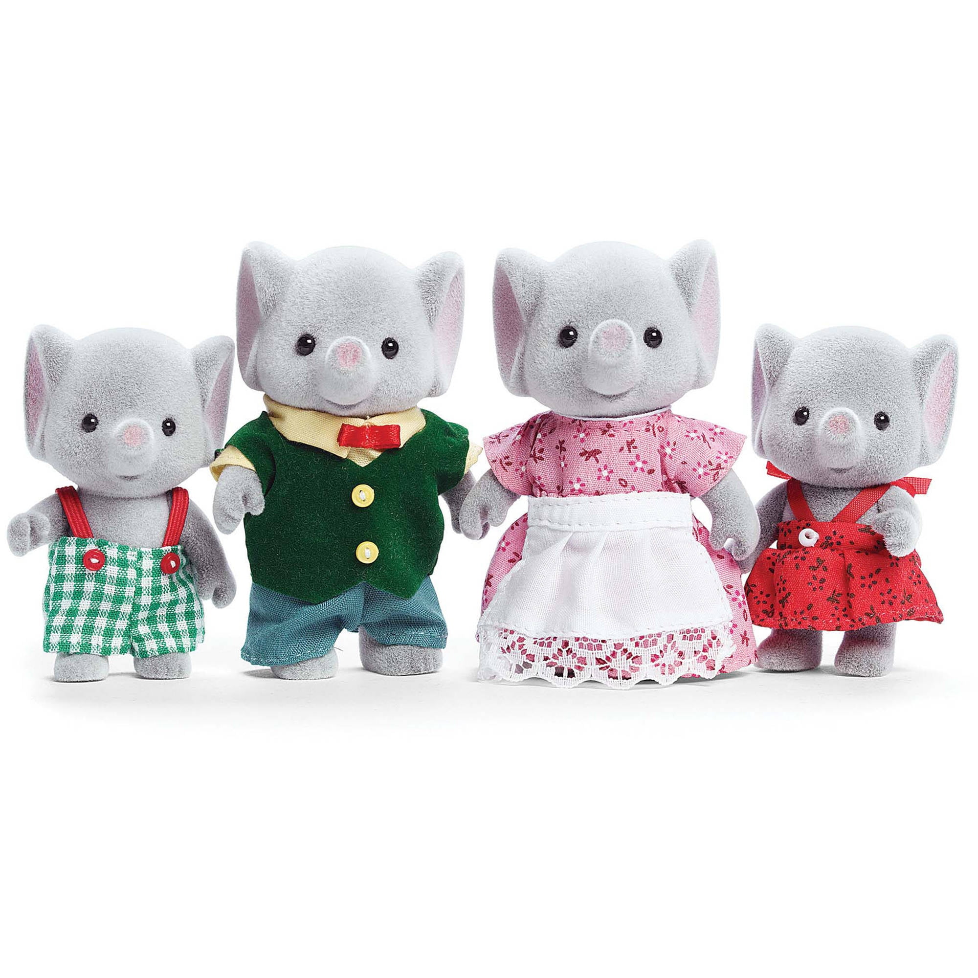 Calico Critters Ellwoods Elephant Family, Set of 4