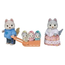 Calico Critters Husky Family, Set of 5 Collectible Doll Figures